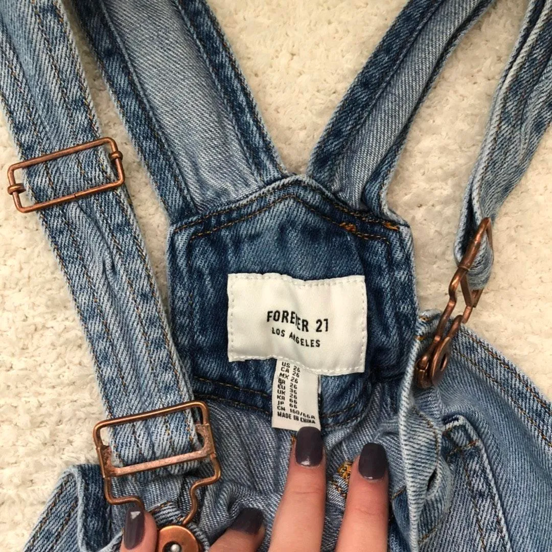 Forever 21 Blue Denim Overalls  - Image 6