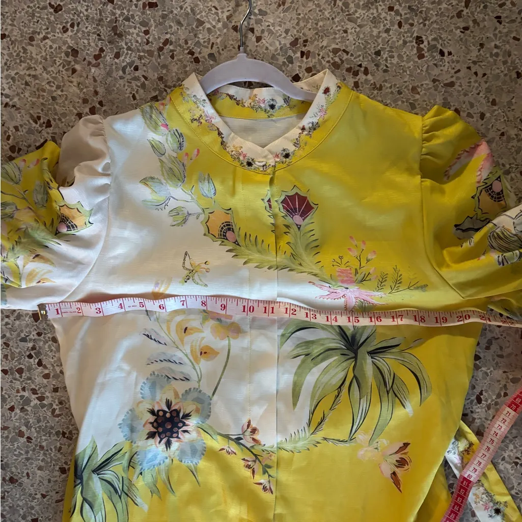 Dress large maxi tiered maxi yellow - Image 12