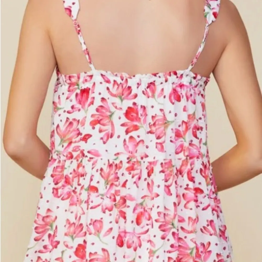 Floral Sleeveless Tiered Top - Image 2