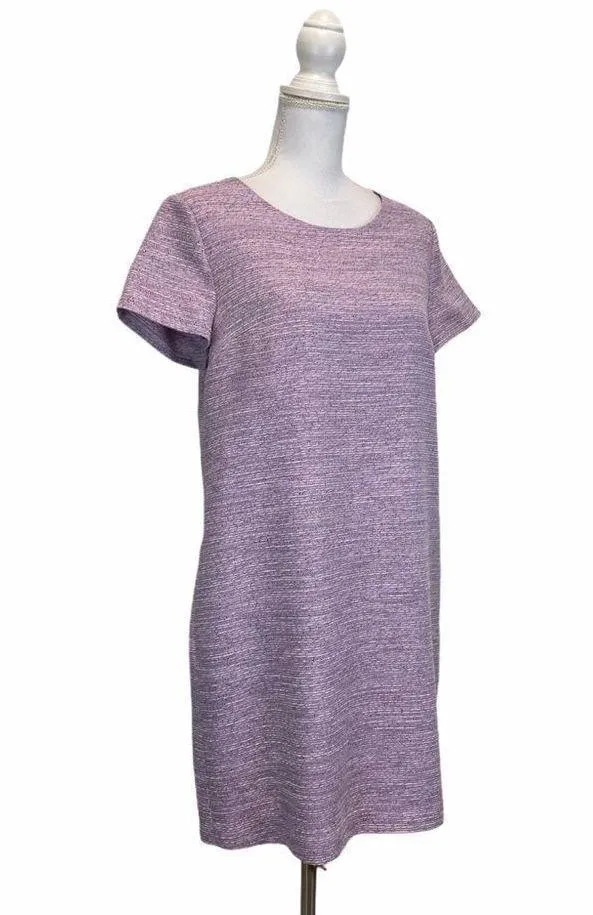 Cece Women's 8 Purple Classic Mini Silhouette Scoop Neckline Short Sleeve Dress - Image 3