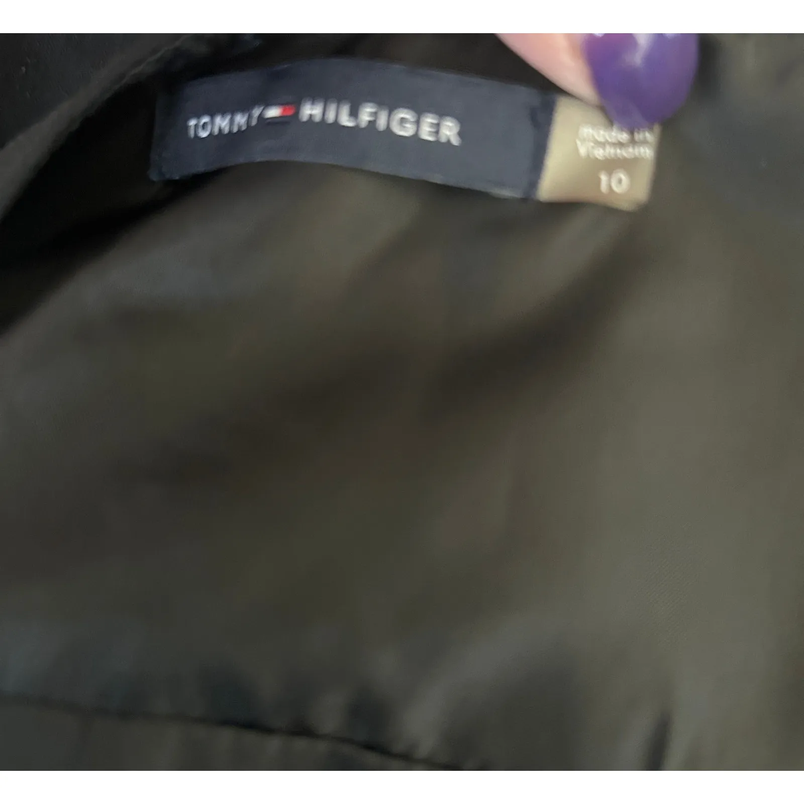 Tommy Hilfiger Women Skirt‎ 10 Black Classic A-line Career Office Minimalistic - Image 2