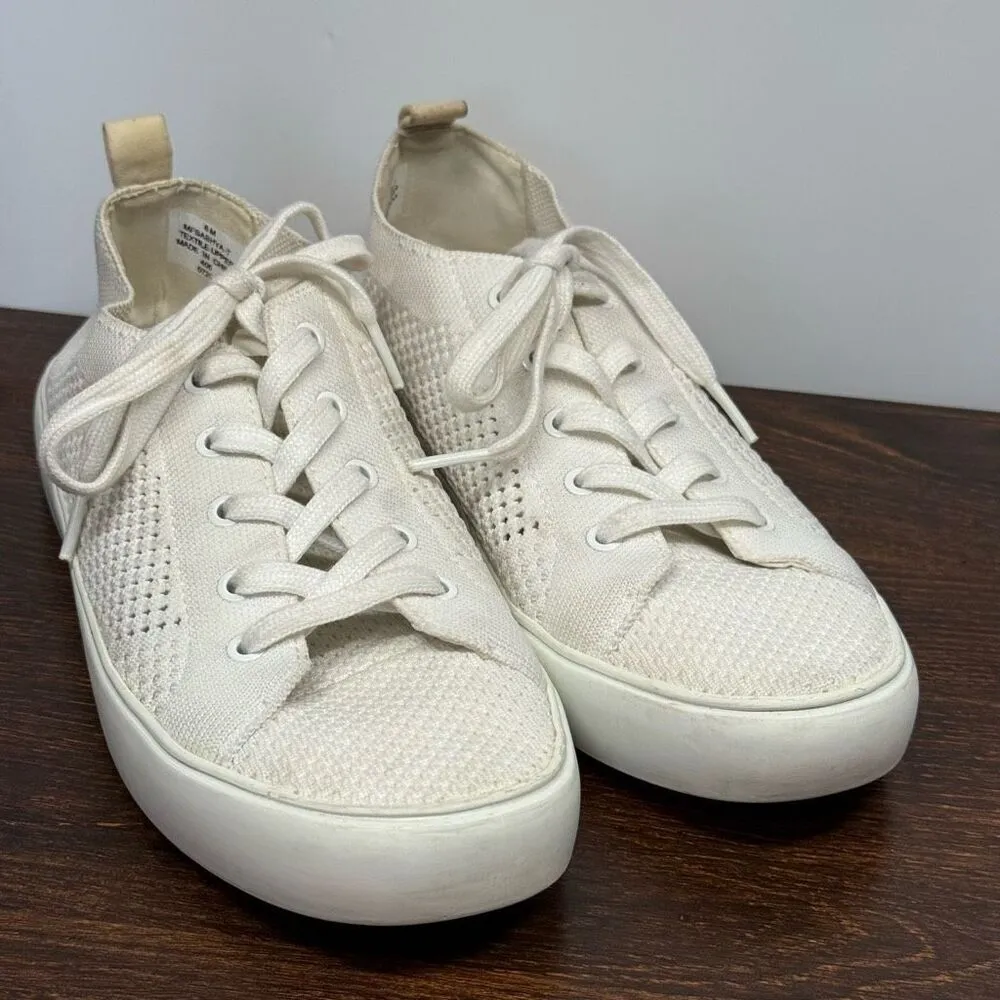 Marc Fisher Women's Sashya Lace-Up Knit Sneakers White Size 8 M - Image 4