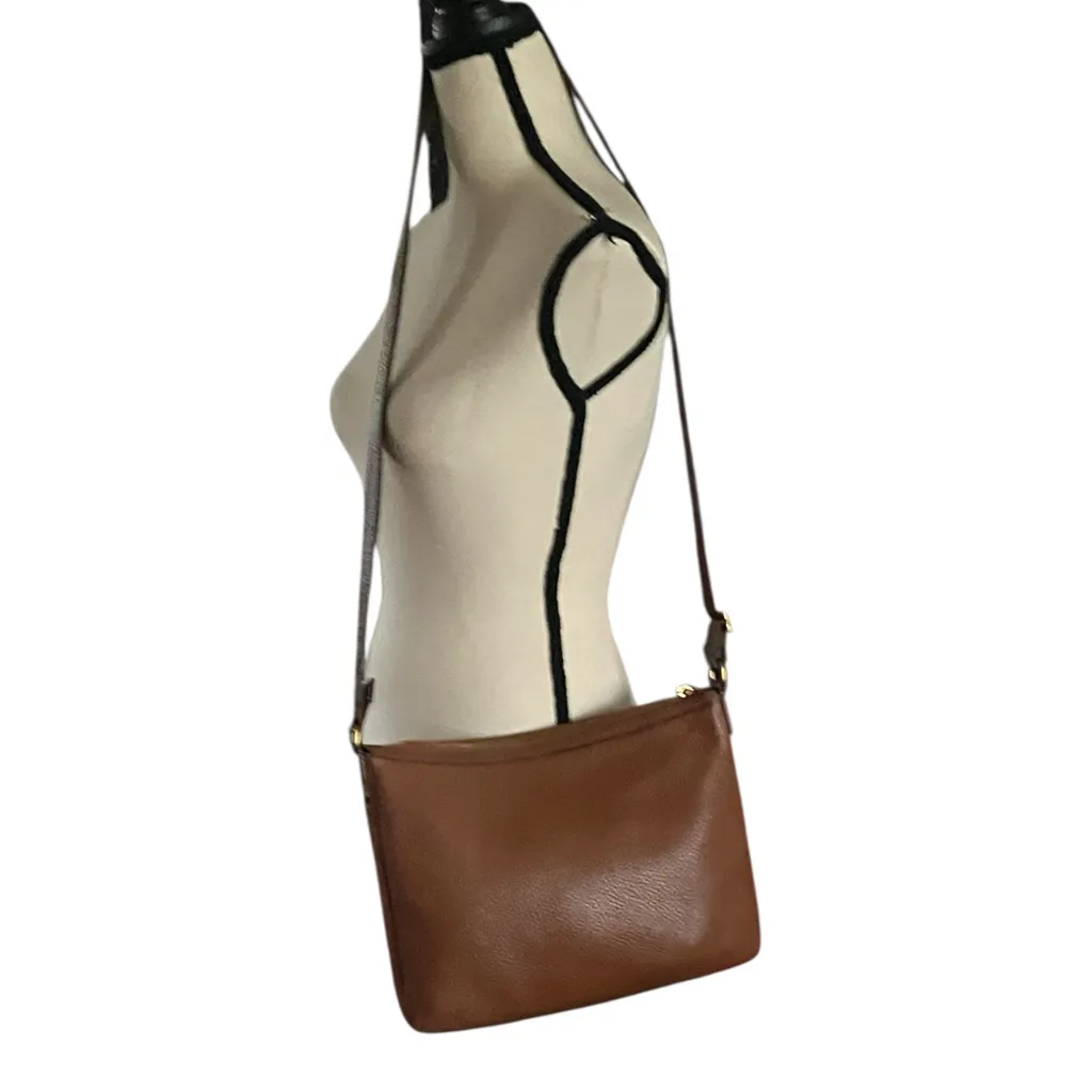 Fossil Elise Pebbled Leather Shoulder/Crossbody Handbag. - Image 3