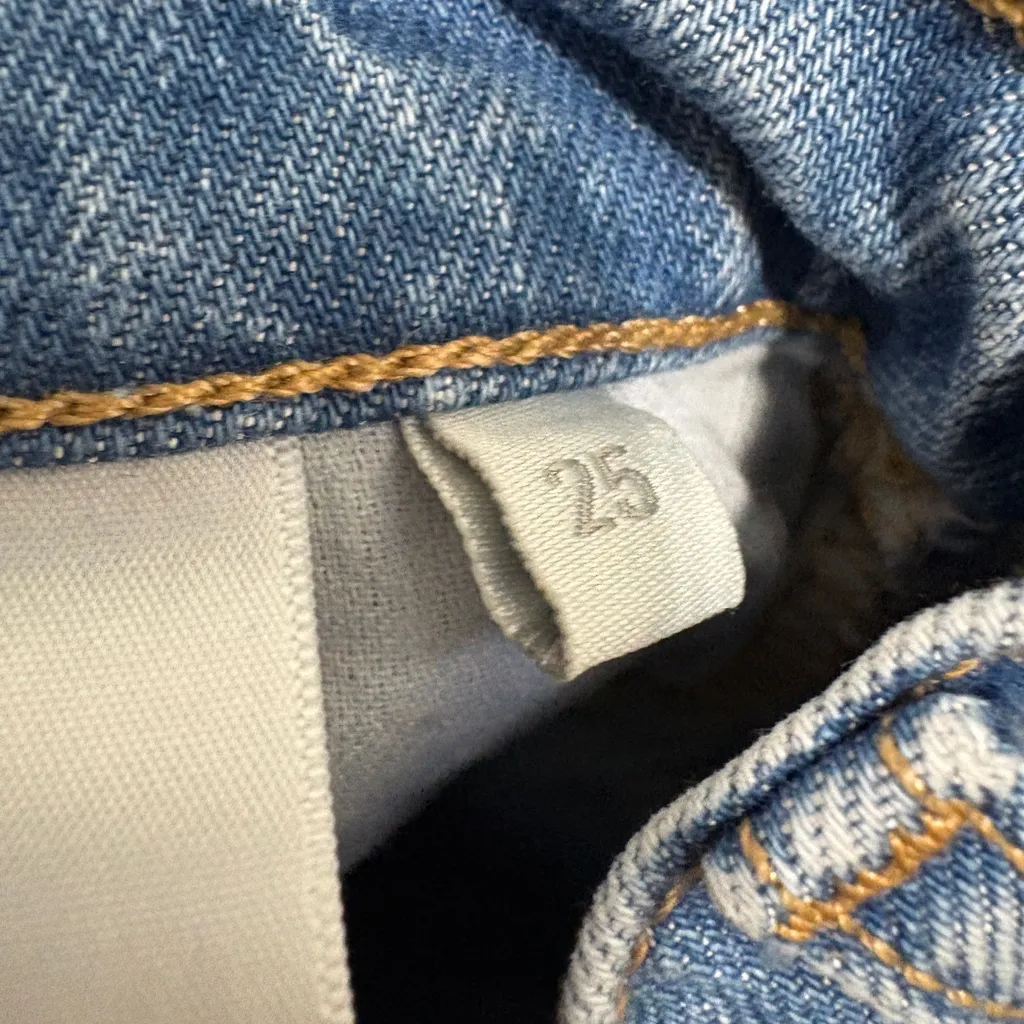 Favorite Daughter The Valentina High Waist Straight Leg Jeans Size 25 Blue - Image 10