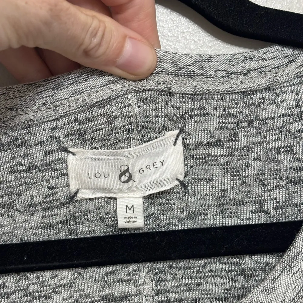 NWT Lou & Grey Striped T-Shirt Dress in Grey, Pink, and Blue - Size M - Image 4