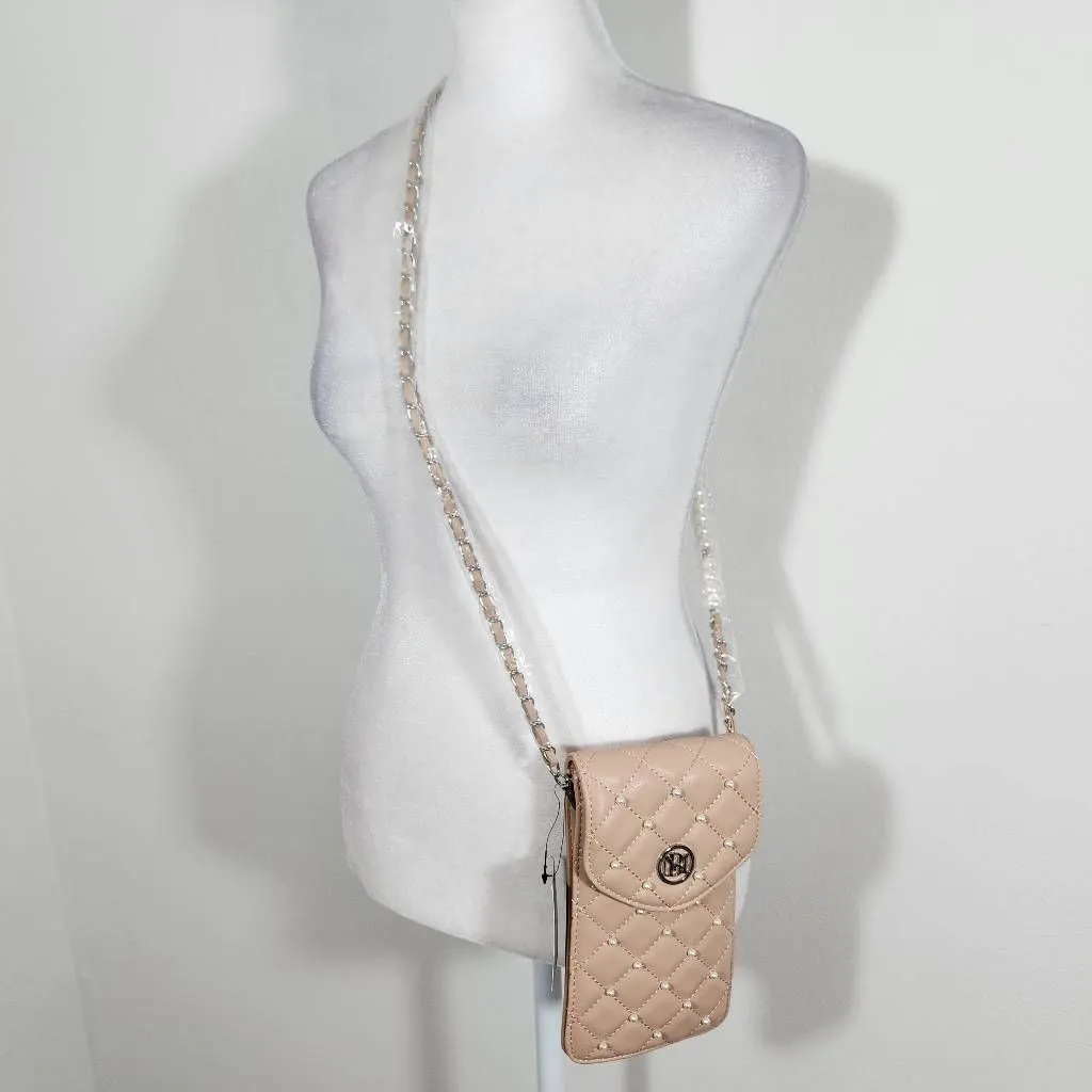 Badgley Mischka Nude Pink Crossbody Bag NWT Phone Case Purse - Image 2