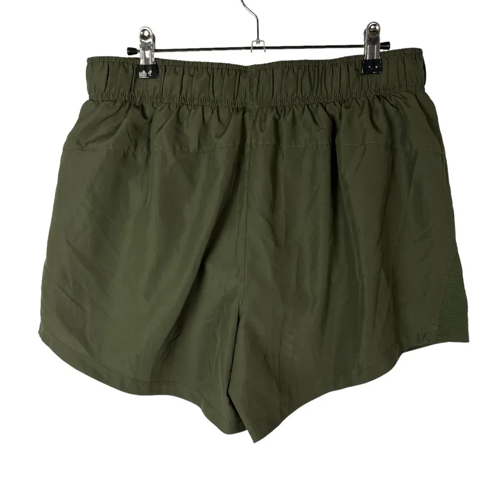 Athletic Works Olive Green Pull On Athletic Running Shorts L - Image 2
