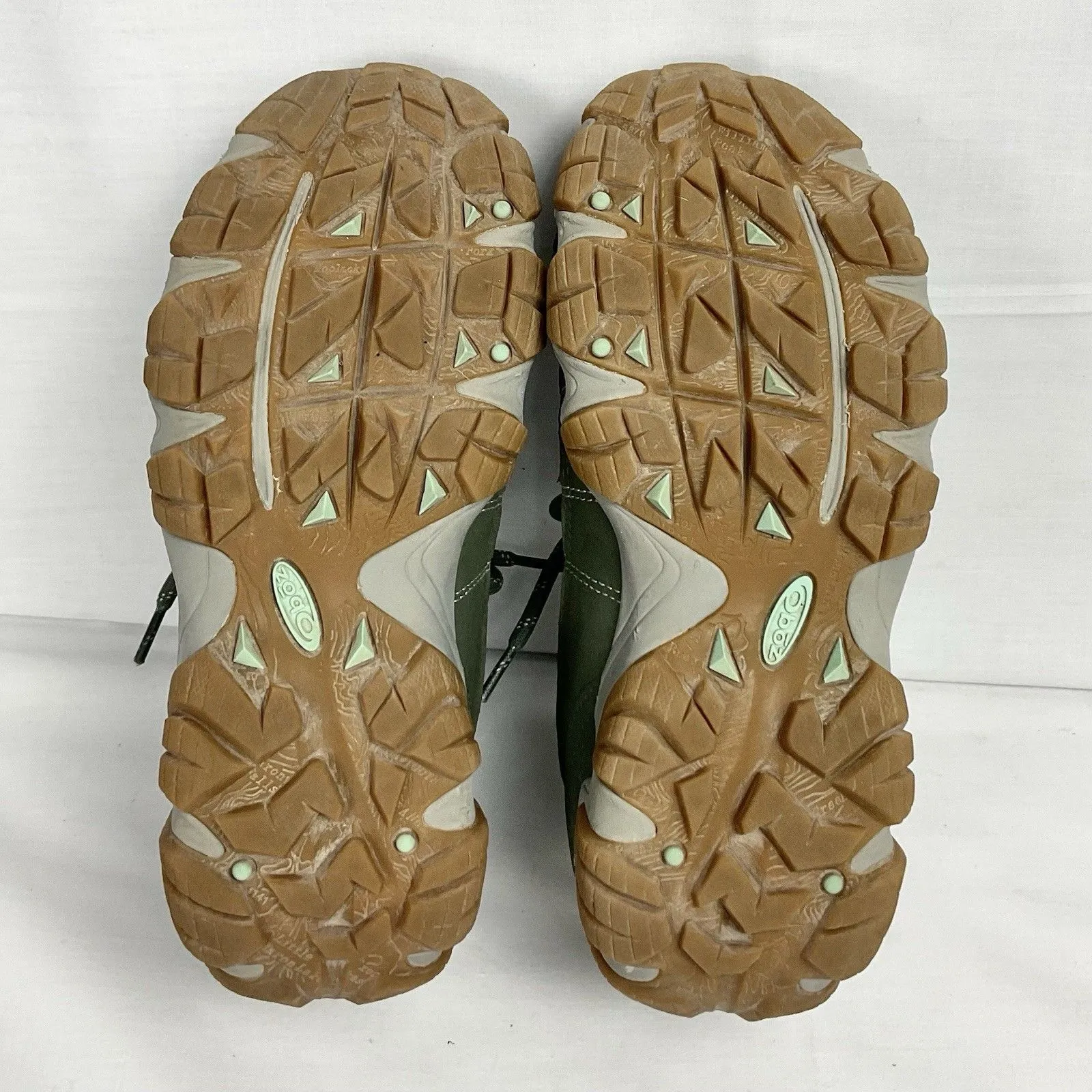 Oboz Firebrand II Hiking Boots Womens Sz 8.5 Low Waterproof Pale Moss Outdoor Green - Image 7