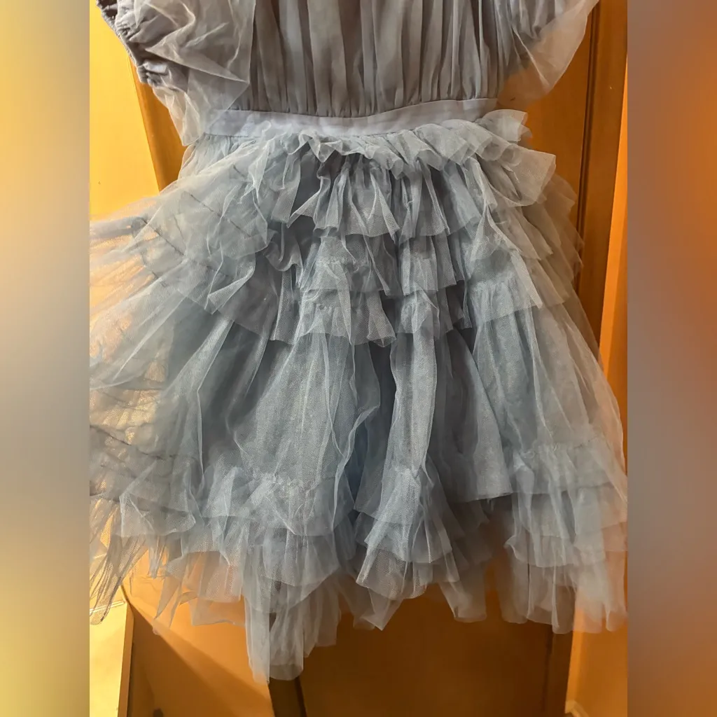 Ivy City Co. Blue Tulle Midi Dress Size M - Image 6