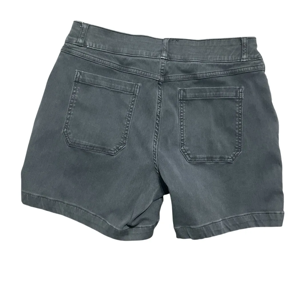 Spanx Twill Stretch 6” Shorts Dark Gray Size Medium - Image 4