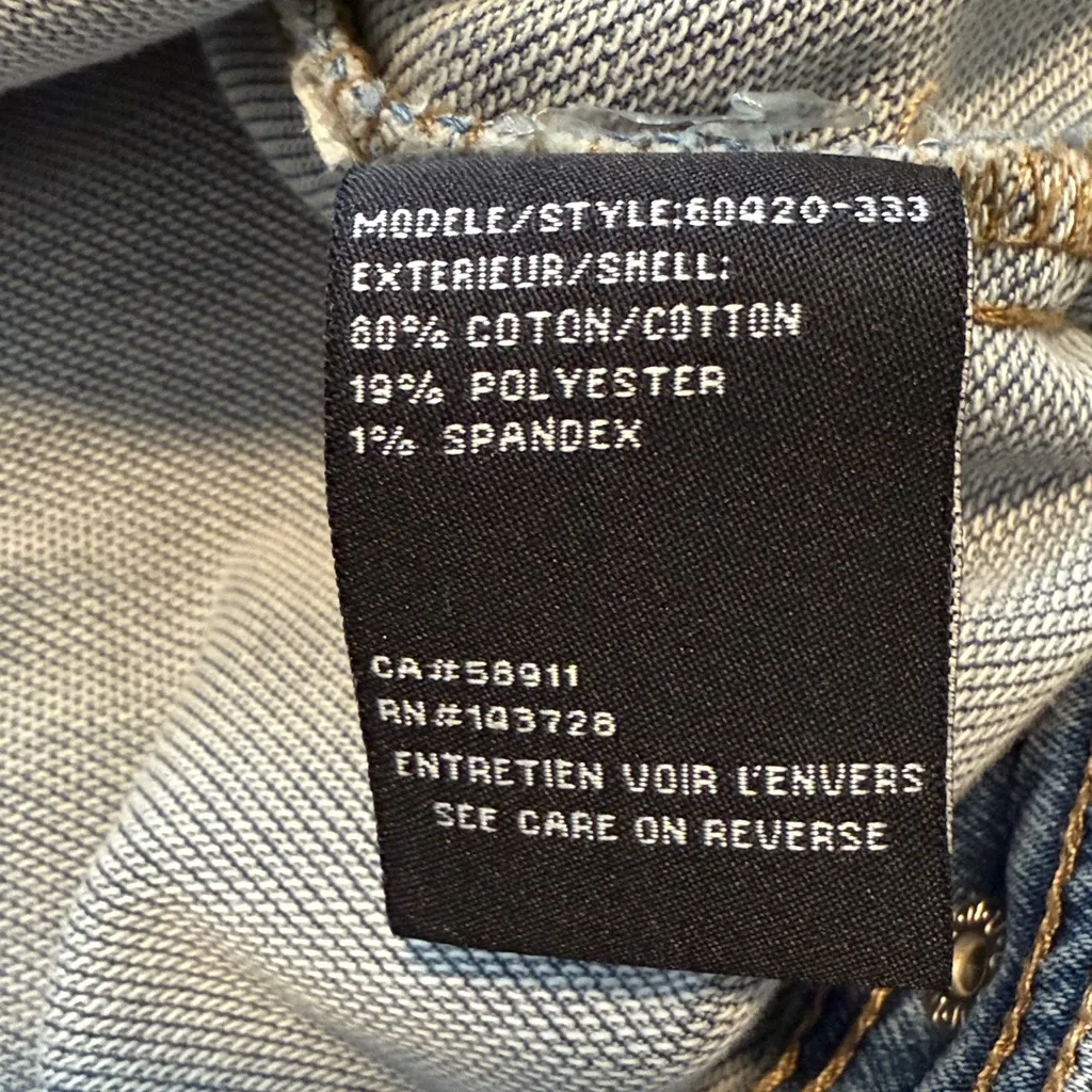 Tribal long jean jacket sz XS Blue - Image 3