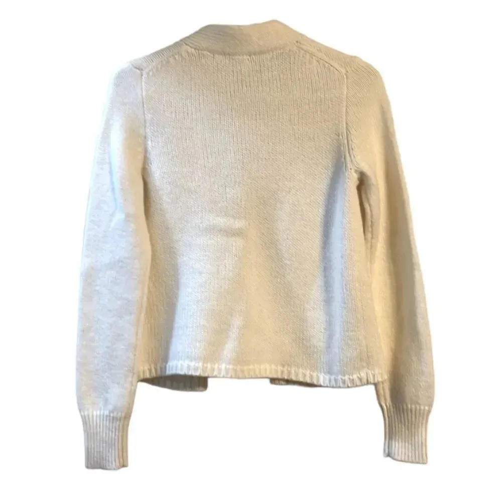 J. Crew Chevalier Cardigan Sweater Jacket Small Military Style Preppy - Image 2