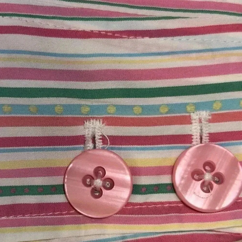 Vintage Lilly Pulitzer Y2K Camille Pleated Striped Wrap Skirt Size 0 XXS XS - Image 3