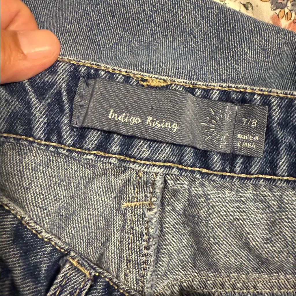 Indigo Rising Distressed Blue Jeans size 7/8 - Image 6
