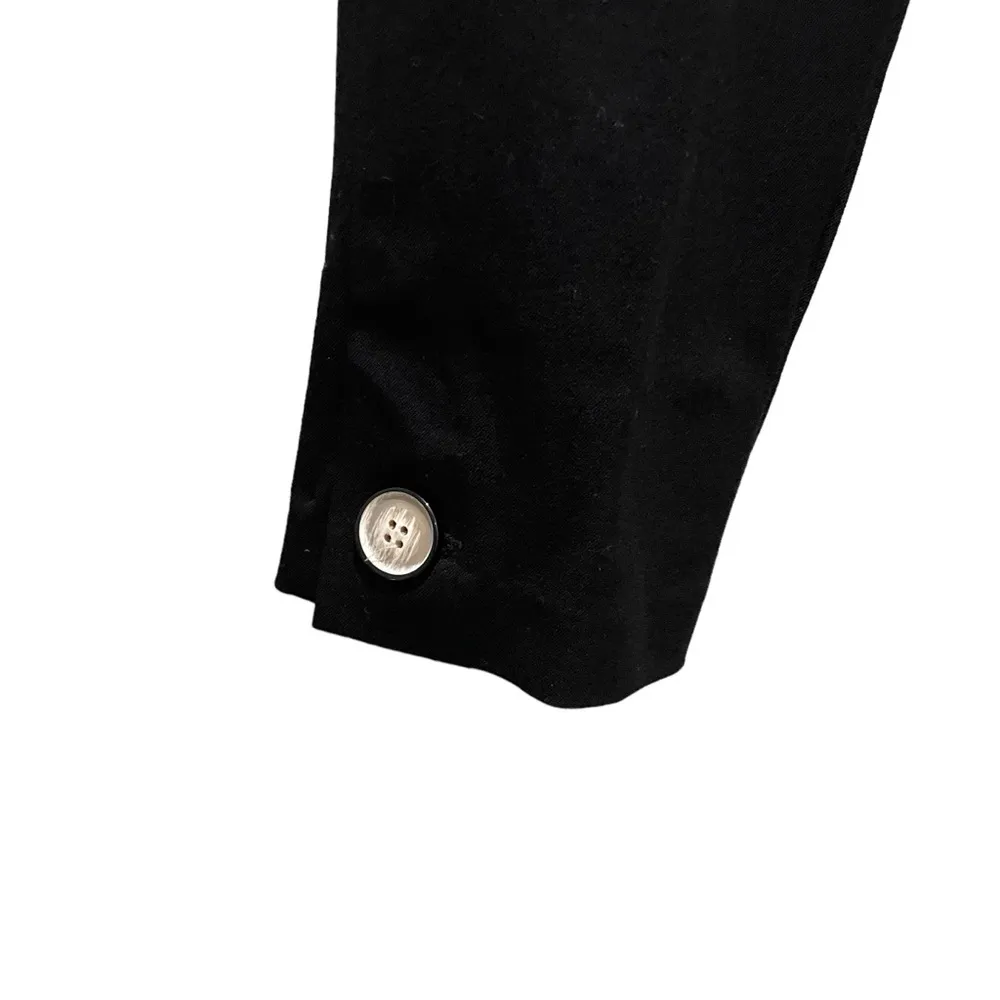 Fifteen Twenty Button Detail Knit Pants Leggings Black Size Medium - Image 2