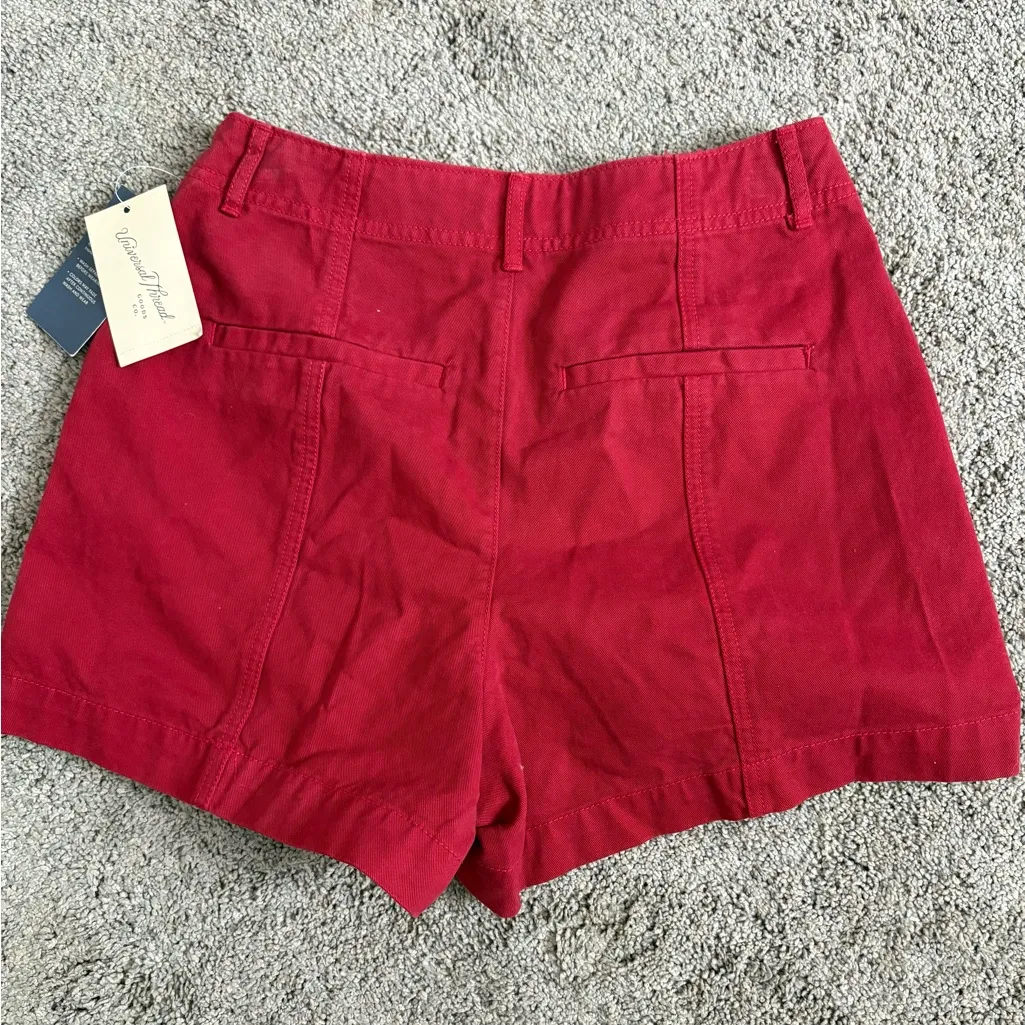 Universal Threads 💜 NWT Universal Thread High Waist Tomato Red Shorts - Image 3