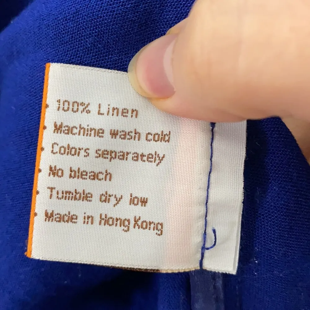 Fridaze Linen Artist Pullover Tunic in royal blue size M Size M - Image 64