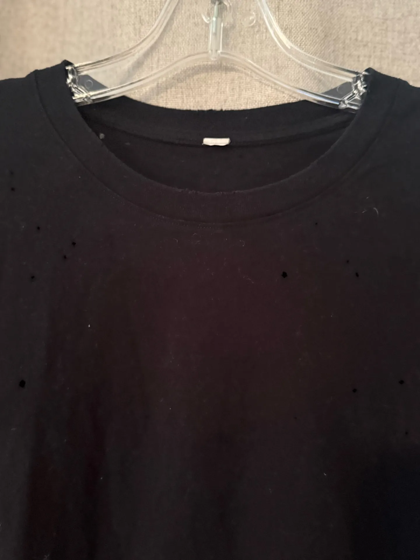 Alo Yoga | Distressed Black Tee | S  - Image 3