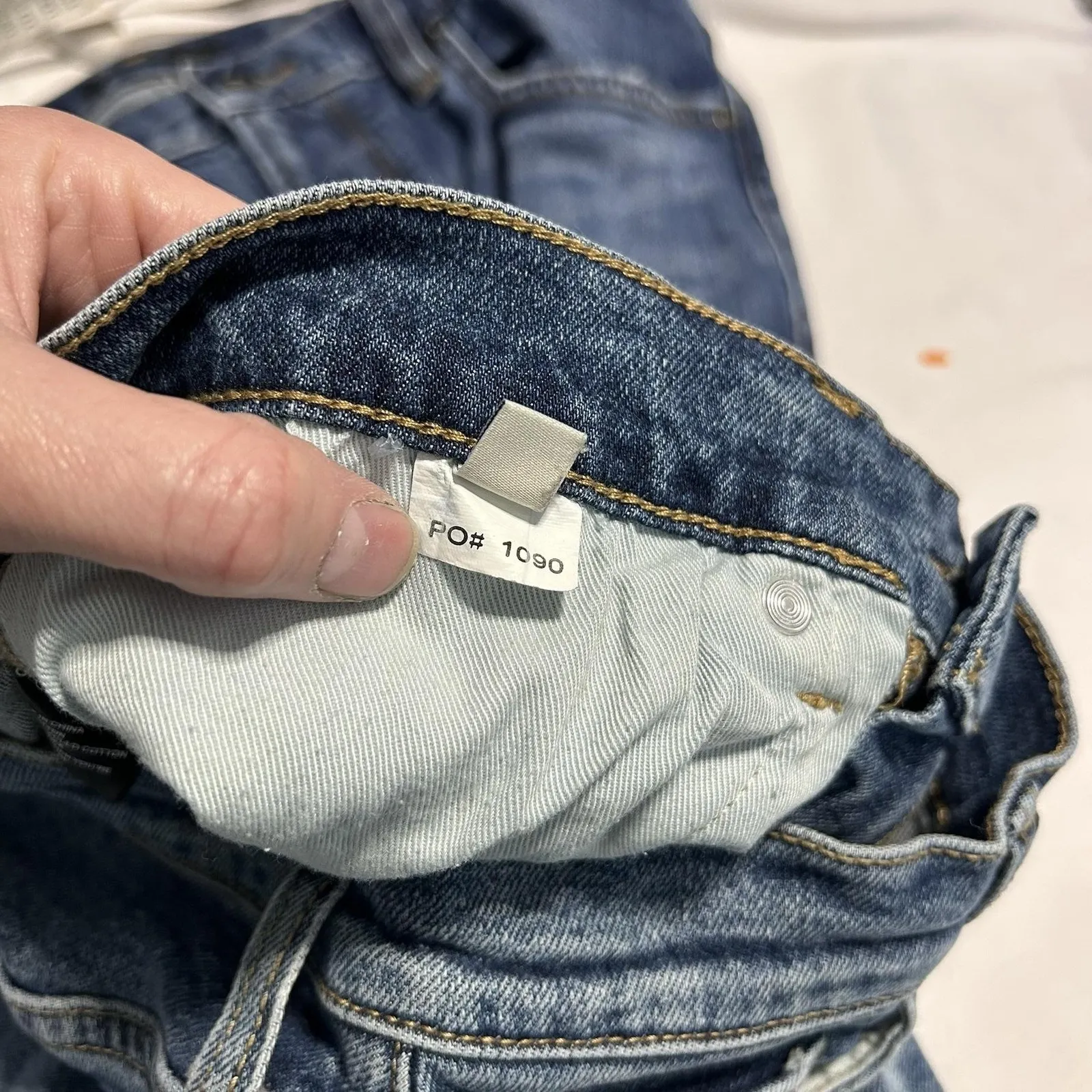 Oliver Logan Jeans Womens 26 Blue High Rise Raw Hem Straight Leg Denim Casual - Image 4