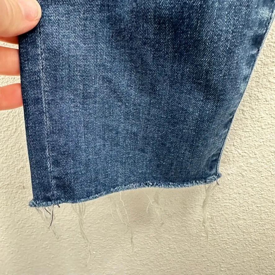 AGOLDE Size 28 Sophie High Rise Ankle Crop Raw Hem Slim Straight Leg Denim Jeans - Image 5
