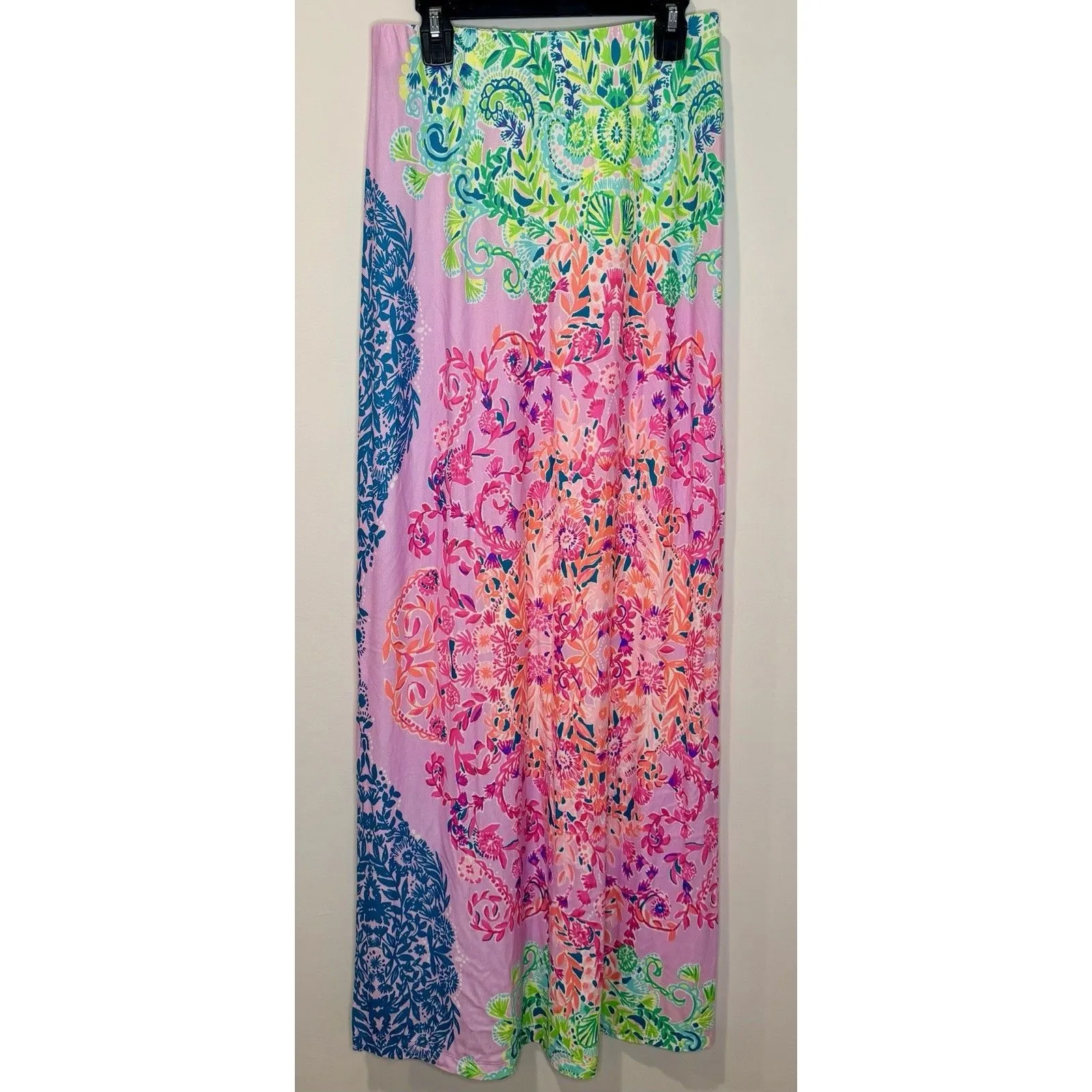 Lilly Pulitzer  Inez Maxi Skirt in "Sunshine Vibes" Beach Slit Size S Small EUC!! - Image 3