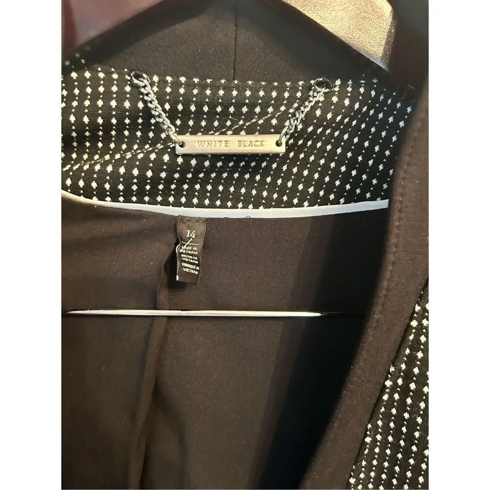 White House black market, Work blazer black-and-white size 14 - Image 2