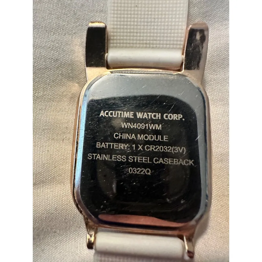 Accutime Cat‎ Ears Digital Watch With Multicolor Band WN4091WM Pink - Image 4