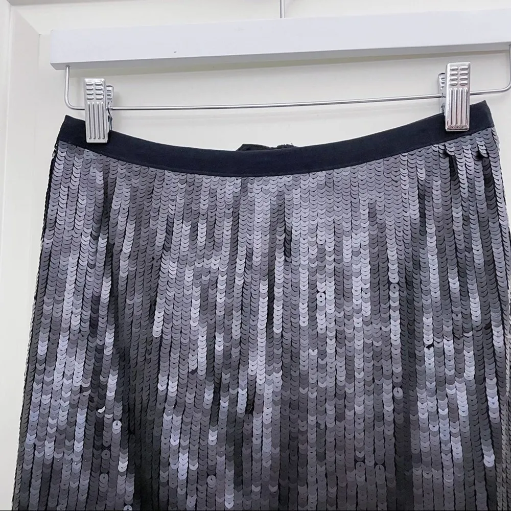 Boston Proper Sequin Skirt Black NWOT 2 - Image 2