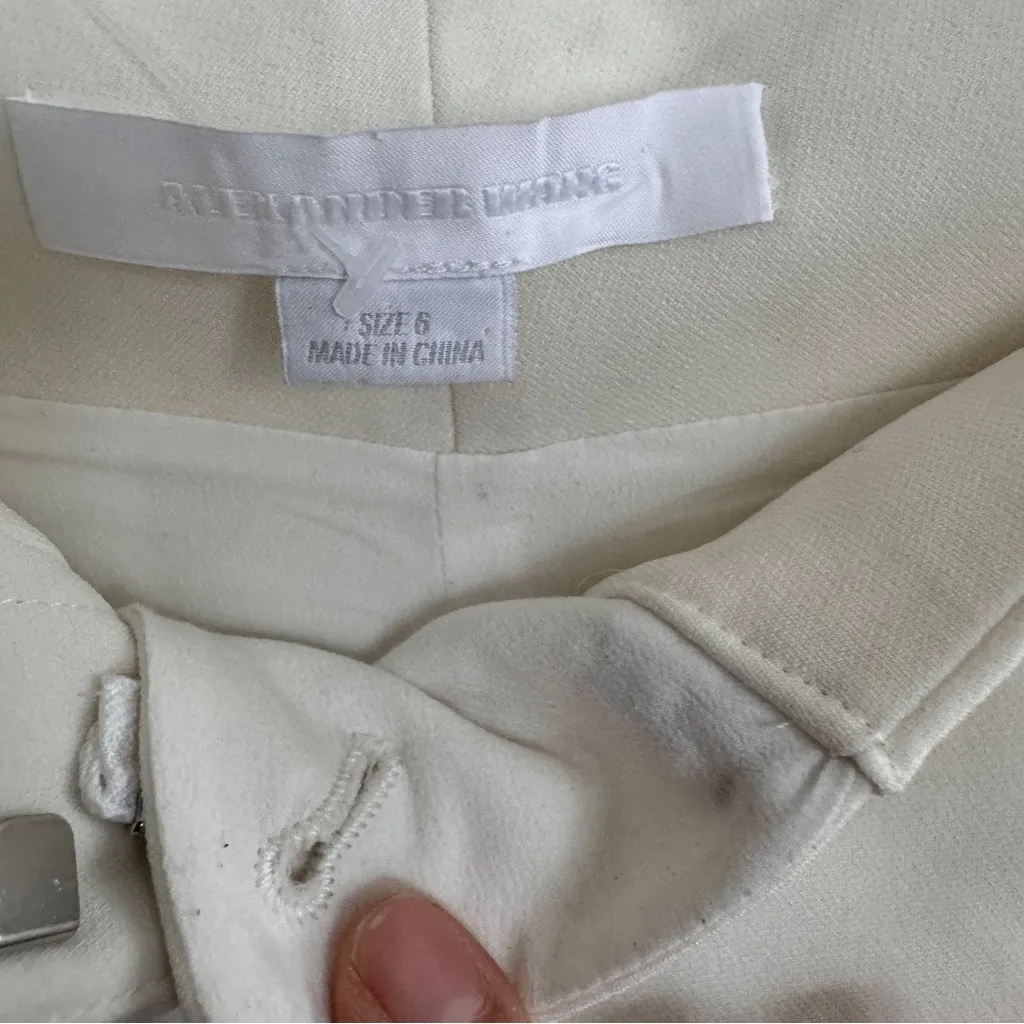 Alexander Wang off-white wide leg culottes with back buckle  EUC - Image 9