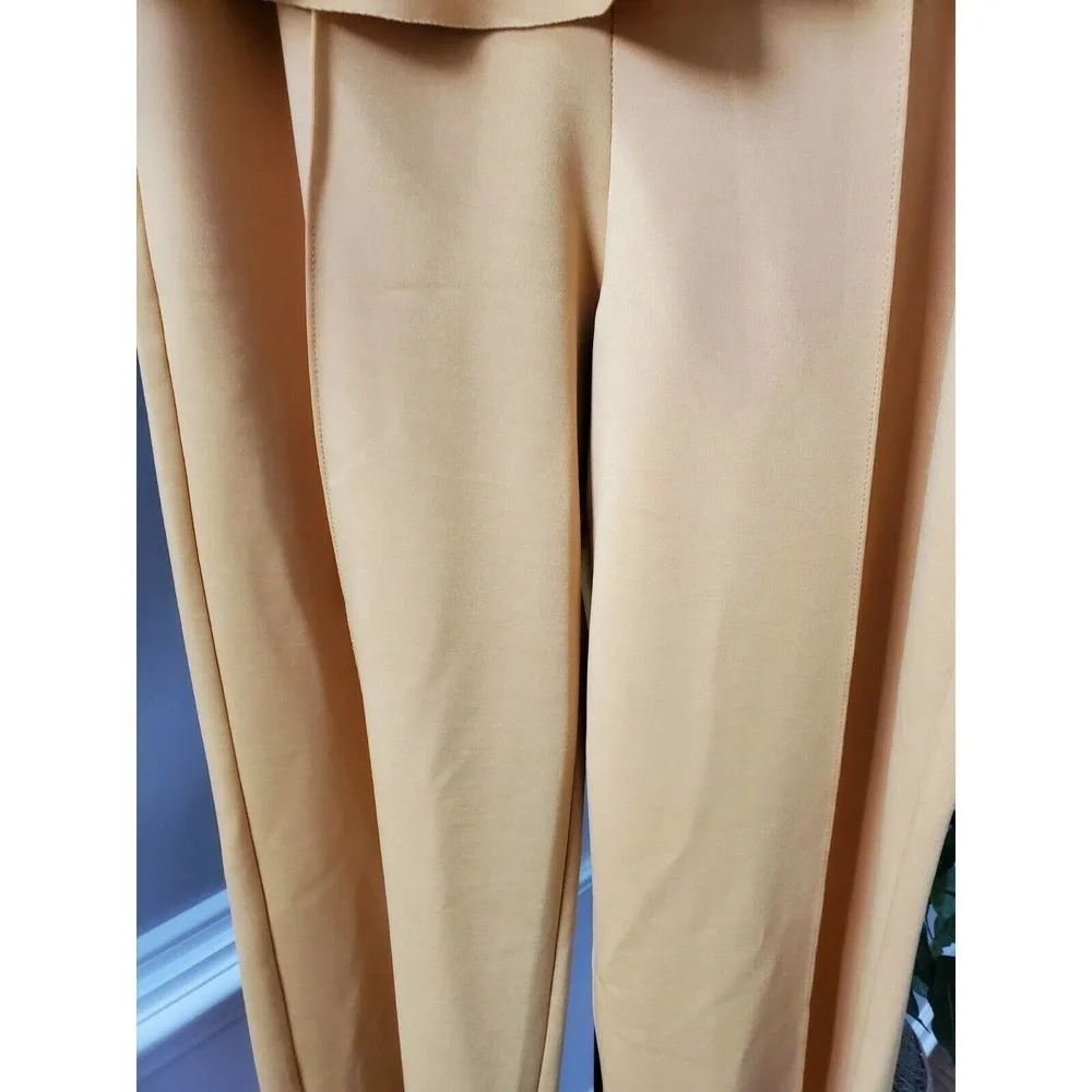 Boutique Dress Polyester Wide Legs Casual Ruffle Pants Size S & 2XL Orange - Image 3