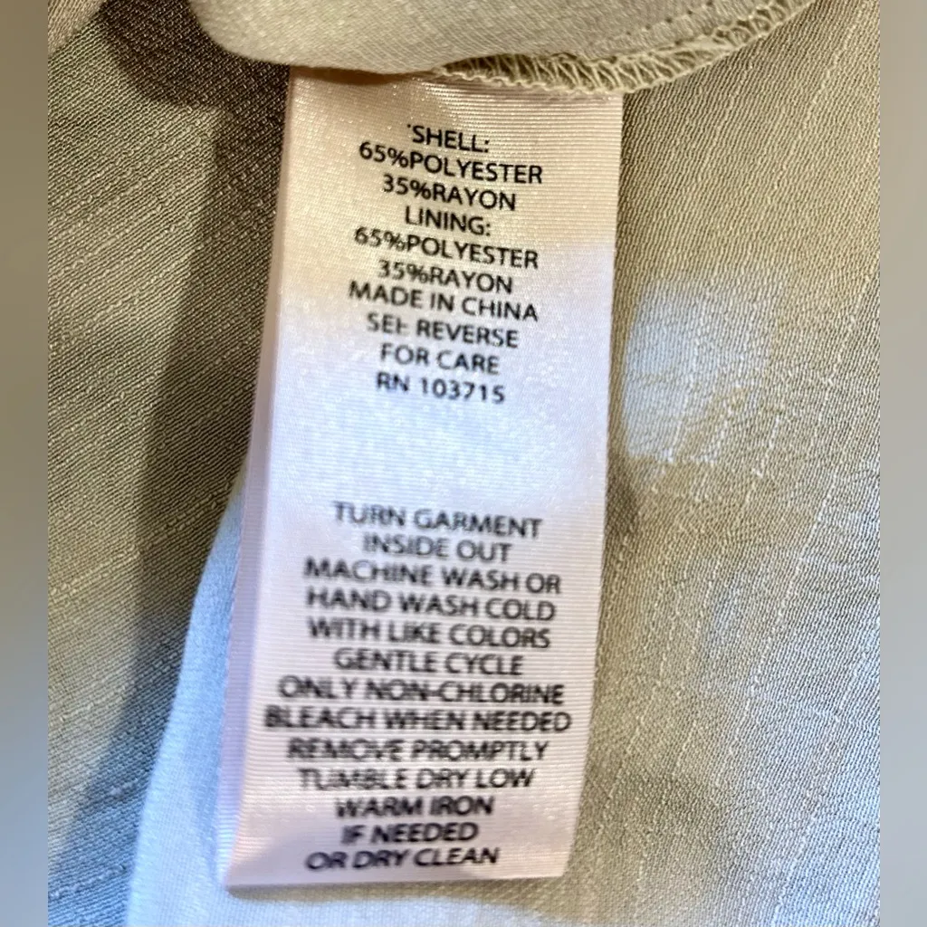 NANETTE LEPORE Lace Square Neck 3/4 Sleeve Blouse in Light Stone NWT Sz S - Image 8