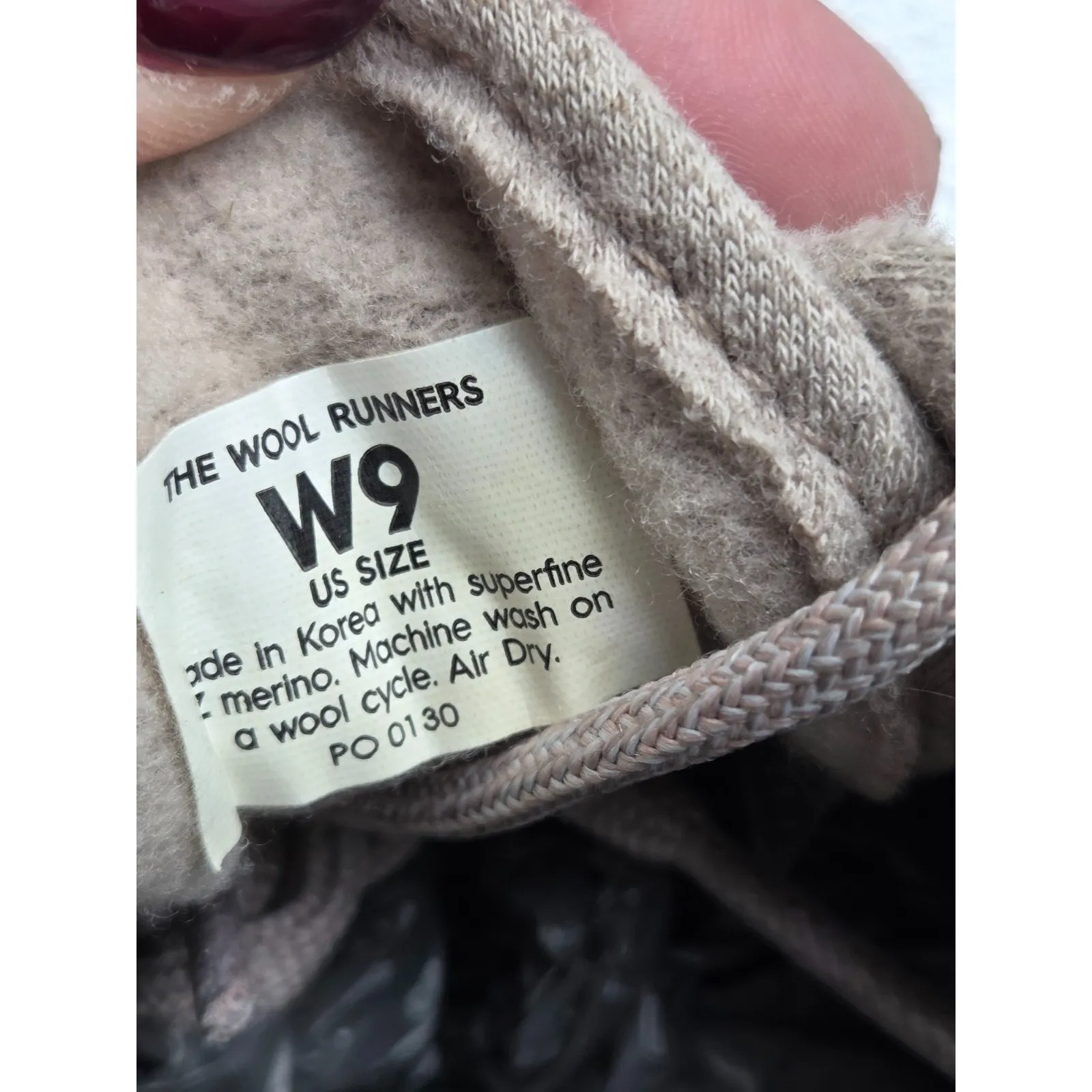 Allbirds Merino Wool Women's Wool Runners Sneakers Beige Tan Shoes Size 9 - Image 10