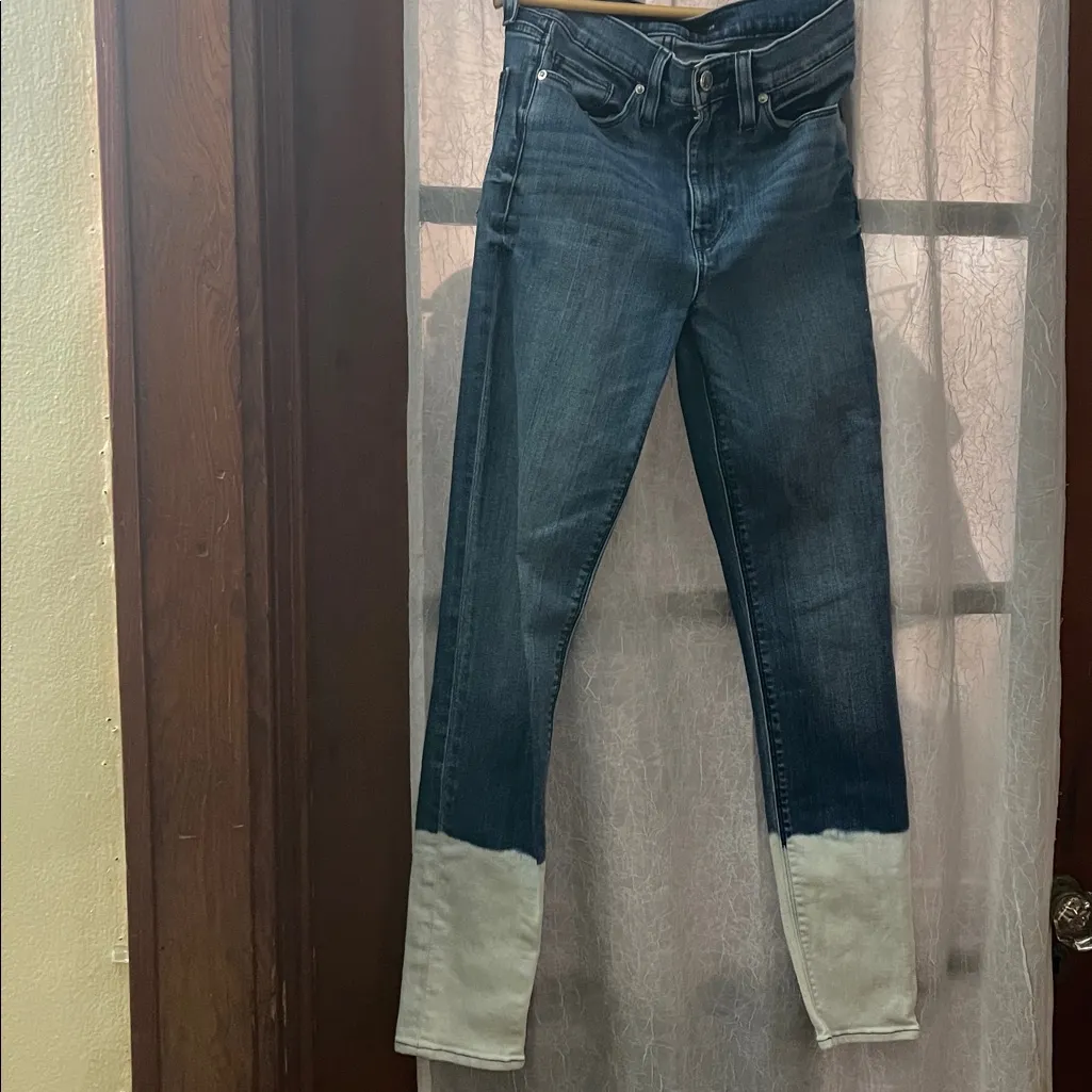 HUDSON Barbara High Rise Super Skinny Ankle Jeans Indigo Dipped size 25 - Image 2