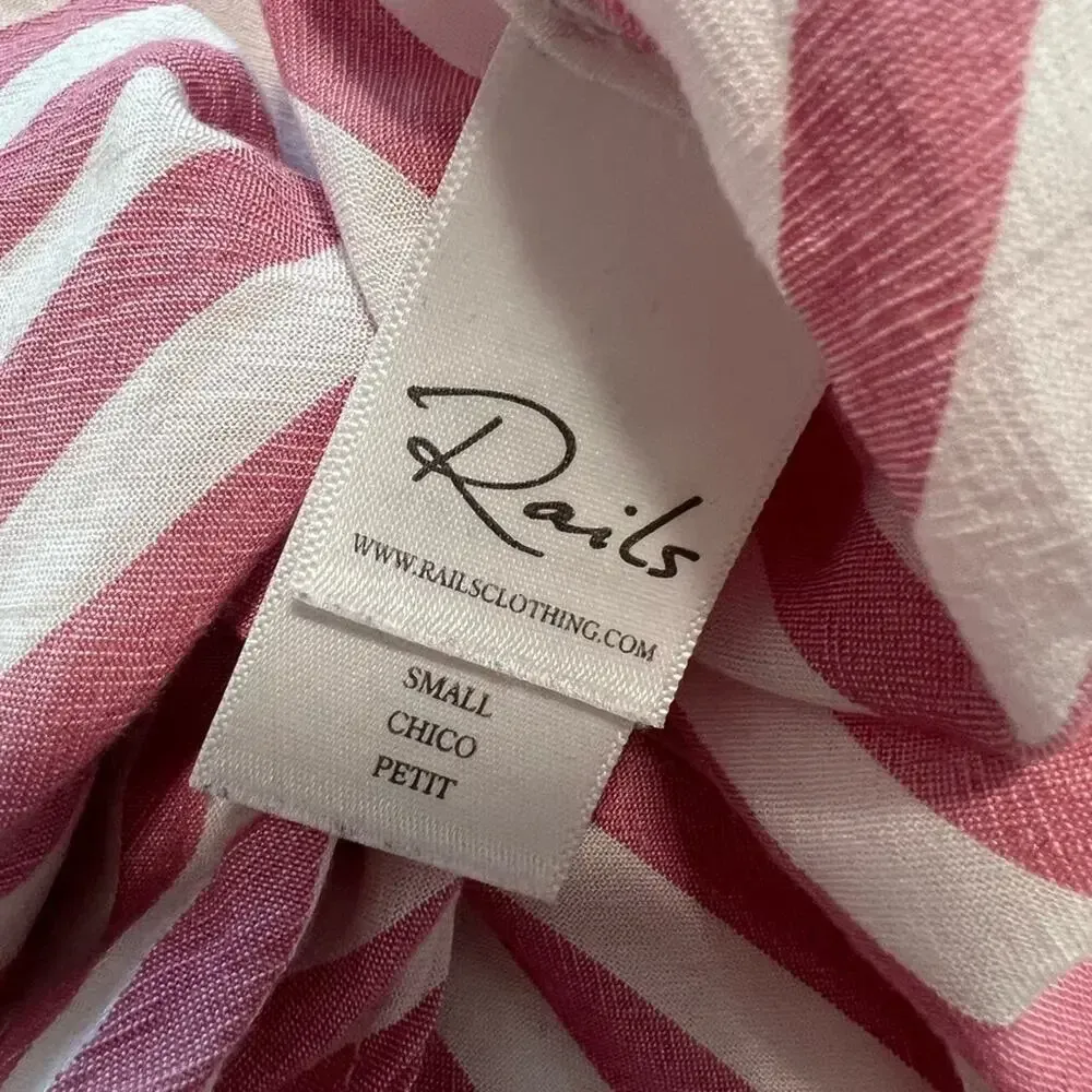 RAILS Val Top in Garnet White Stripe‎ Front Tie - Image 6