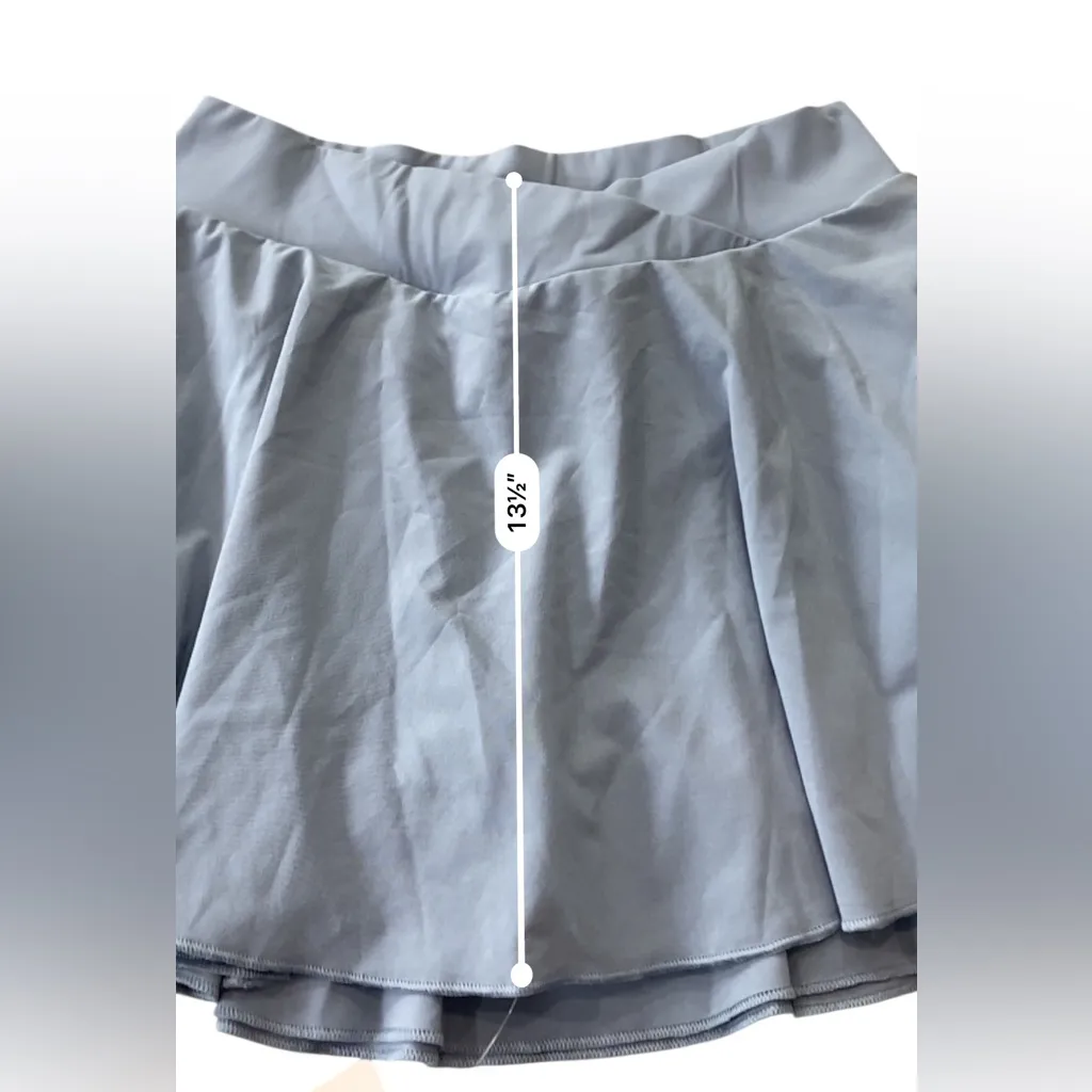 CRZ YOGA Womens Tennis Skirt Skort Quick Dry  
High Waist 4 Pockets NEW Sz MEDIUM - Image 13