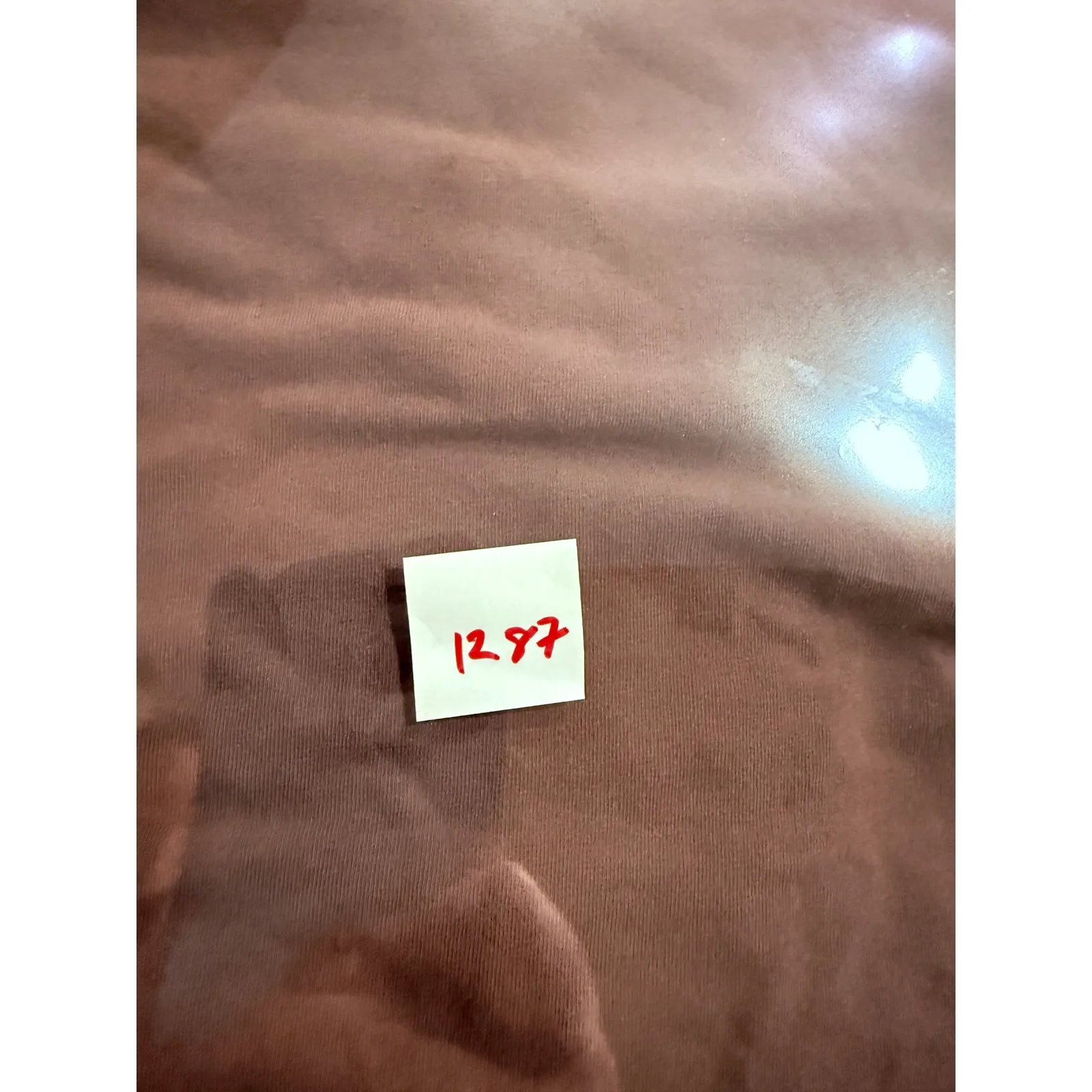 Vintage AJ Armani Jeans Brown Long Sleeve Velvet Cross Top Made in Italy Size 8 - Image 7