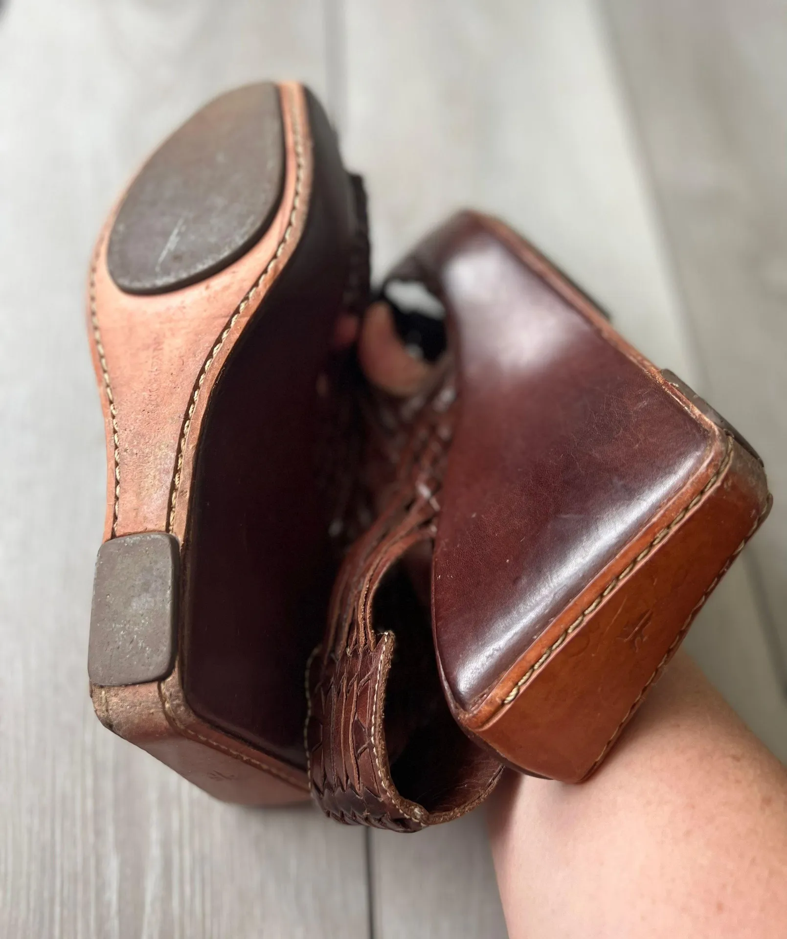 Lola Huarache Sling Wedges - Image 9