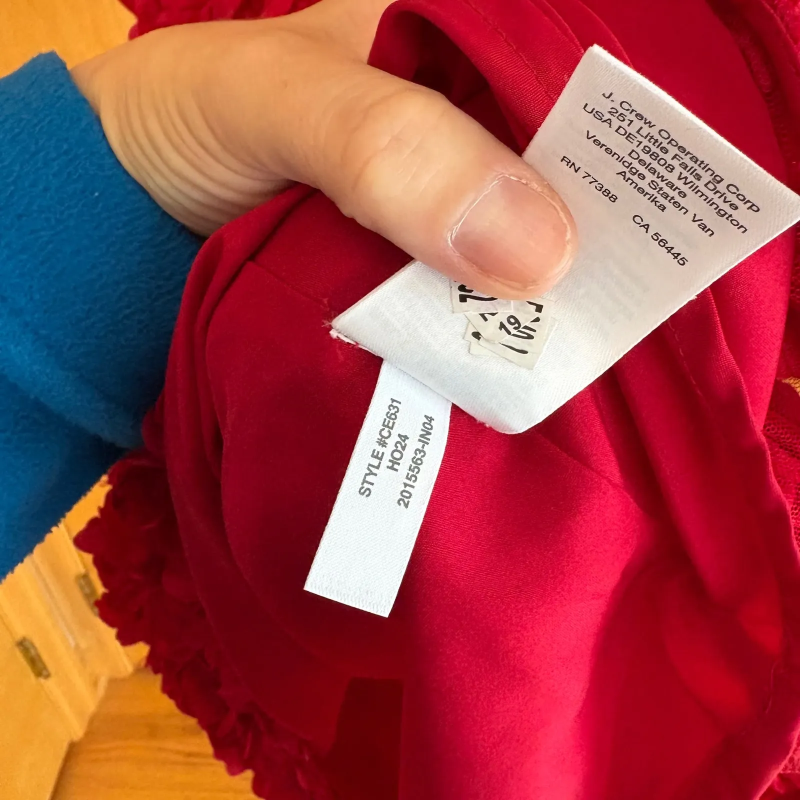 J.Crew Red Floral Rosette Dress Sleeveless Party‎ Cocktail Size 0 - Image 3