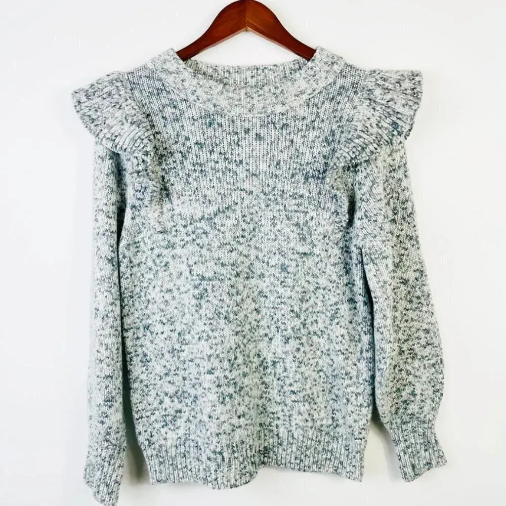 Universal‎ Thread Flutter Long Sleeve Mock Neck Sweater Size Small - Image 3