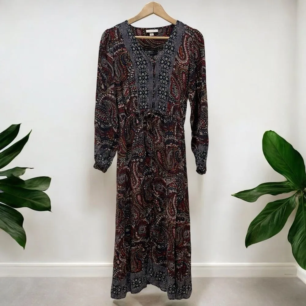 Knox Rose Boho Night Sky Maxi Dress in Multicolor Paisley - Image 3