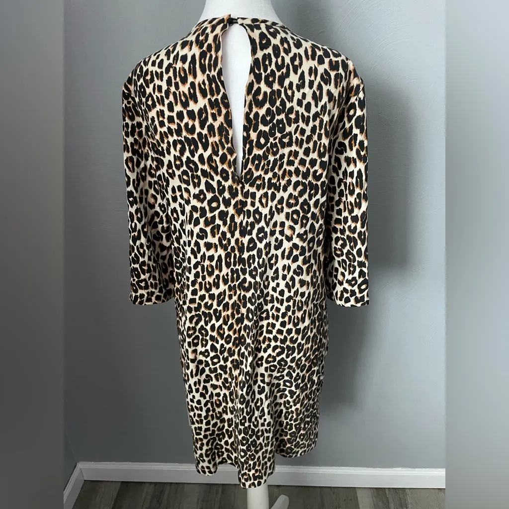 Equipment Women's Aubrey Dress in a leopard print pattern - Image 6