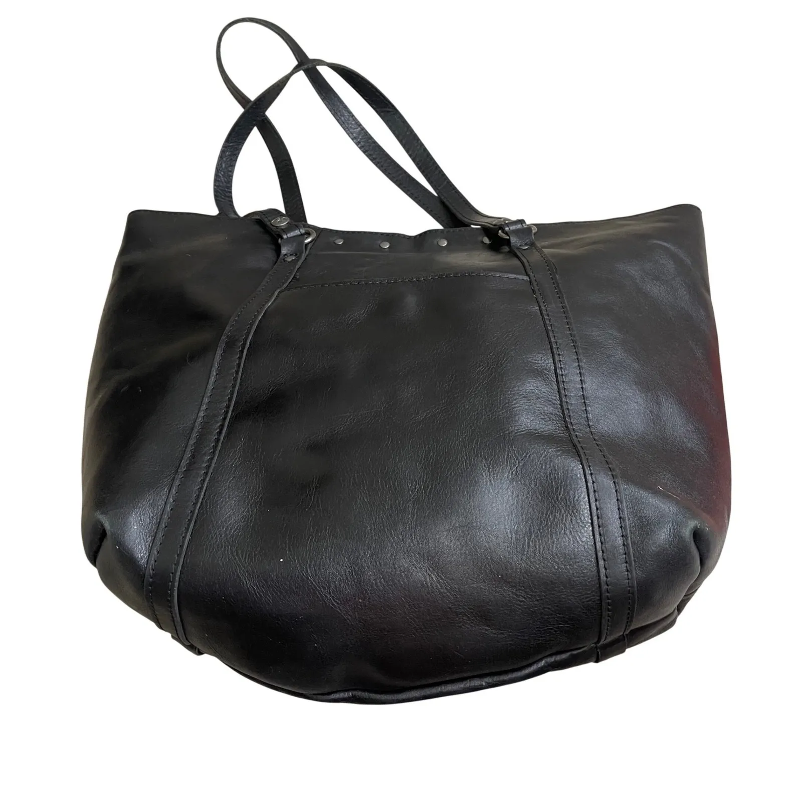 Patricia Nash Benvenuto leather XL tote bag Genuine leather silver hardware - Image 2