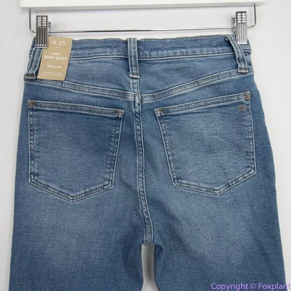 NEW‎ Madewell Cali Demi-Boot Jeans in Dorrance Wash, 25 - Image 8