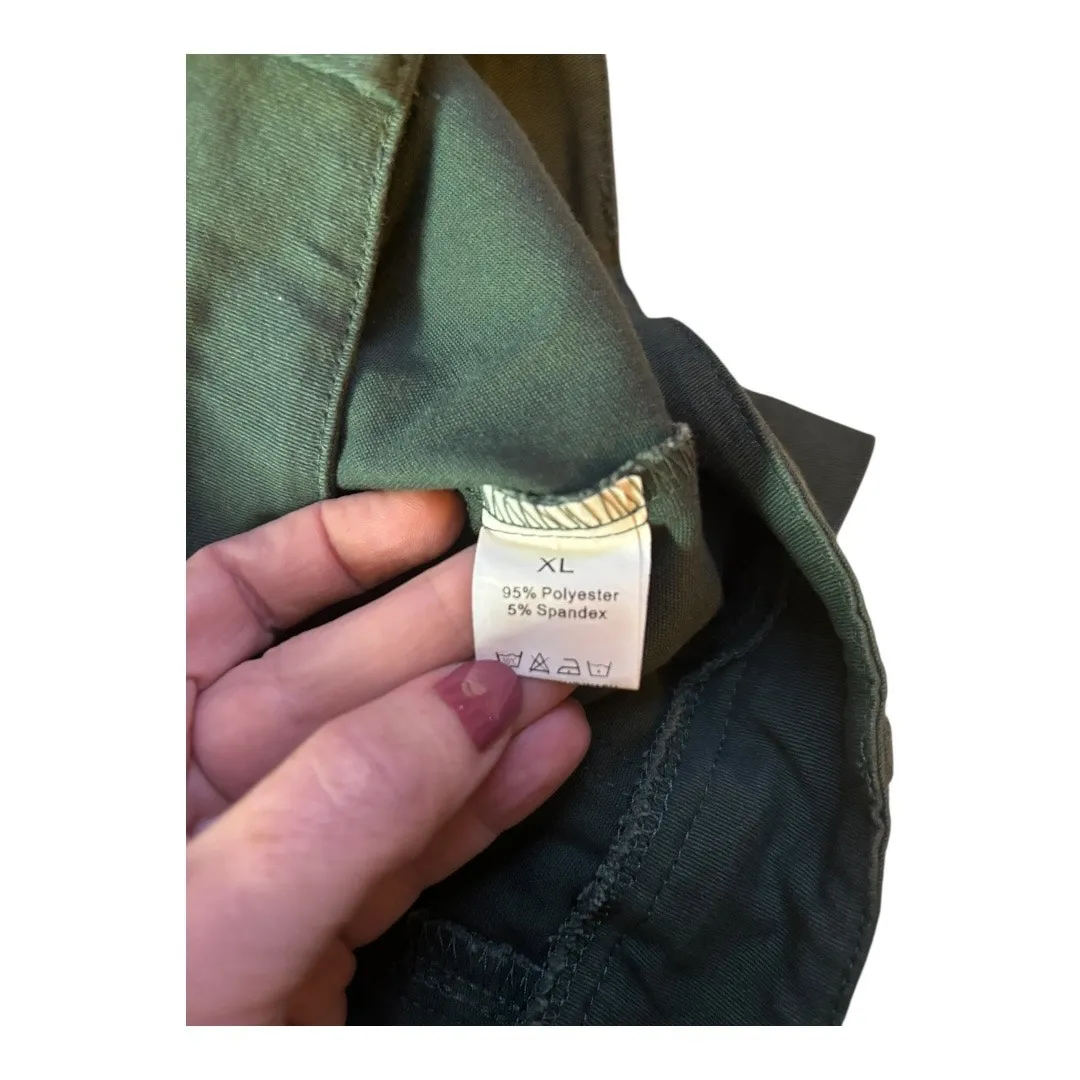 Green Side zip Dress Shorts Size XL - Image 5