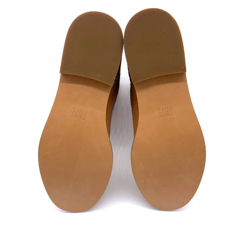 Frye NEW Anna Leather Ankle Shortie Western Boot in Camel Tan Brown 7 - Image 8