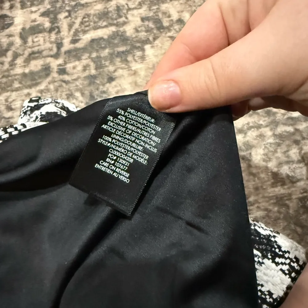 Stylish Black and White Checkered shirt topper - Image 8