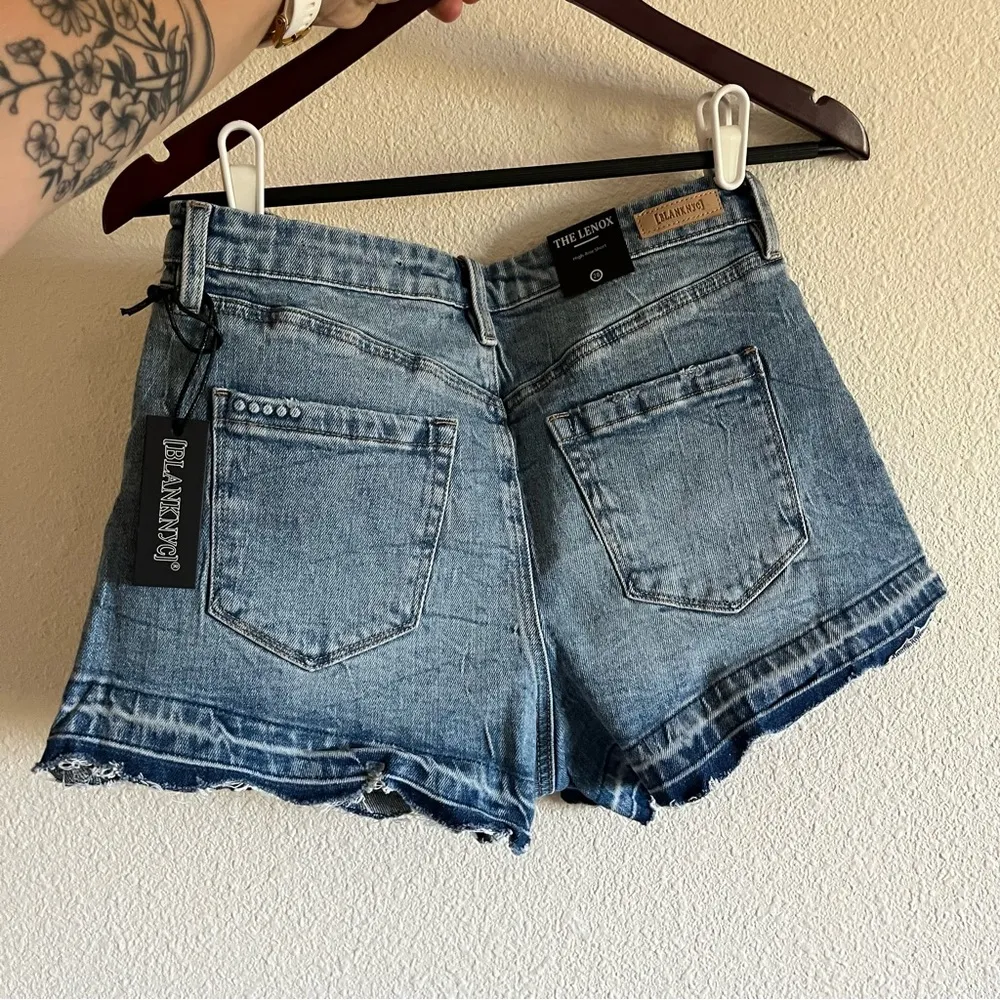Blank NYC The Lenox High-Rise So Yesterday Jean Denim Short Size 28 - Image 7
