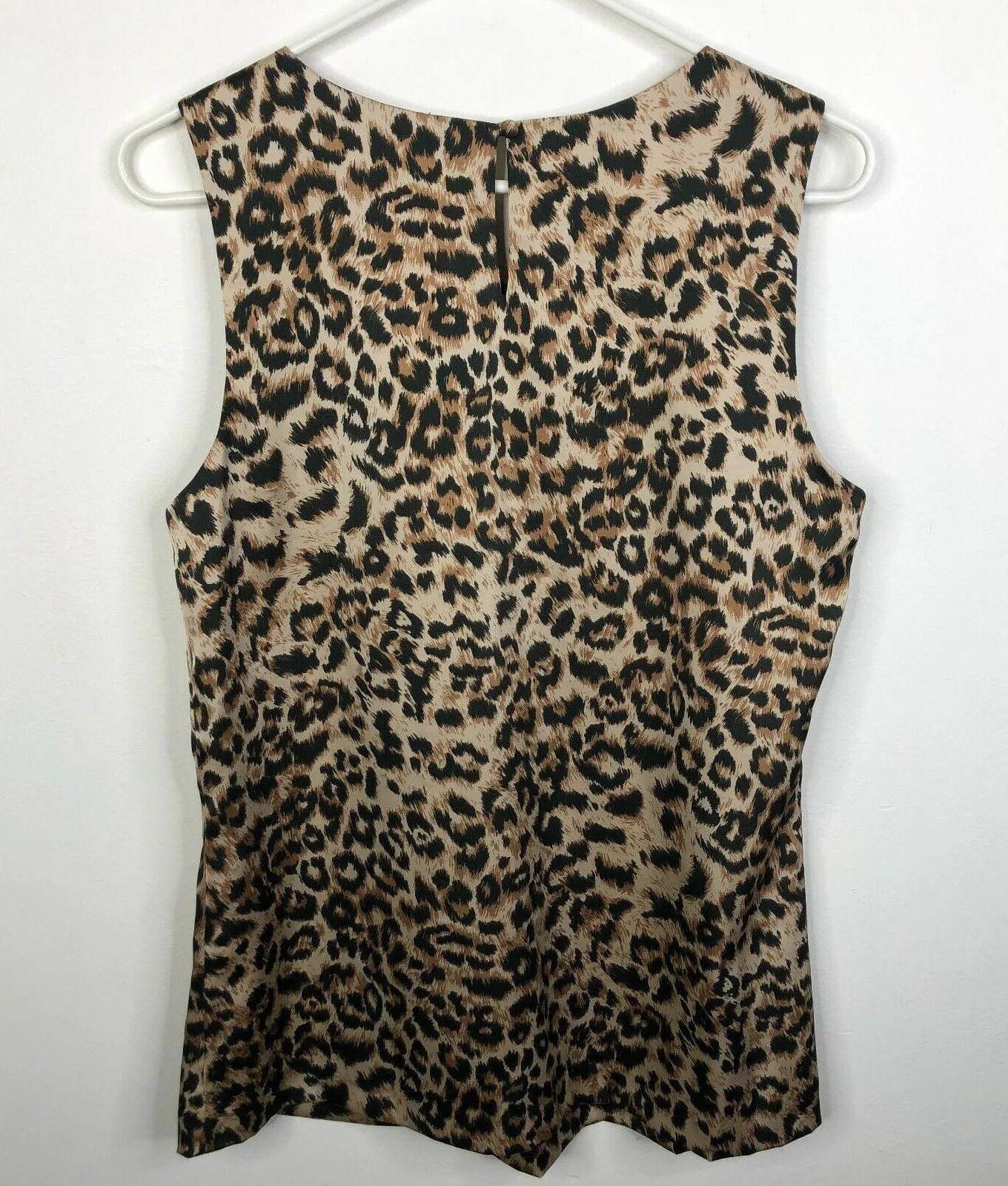 NEW Calvin Klein Multicolor Leopard Print Sleeveless Top Women's Sz. M - Image 5