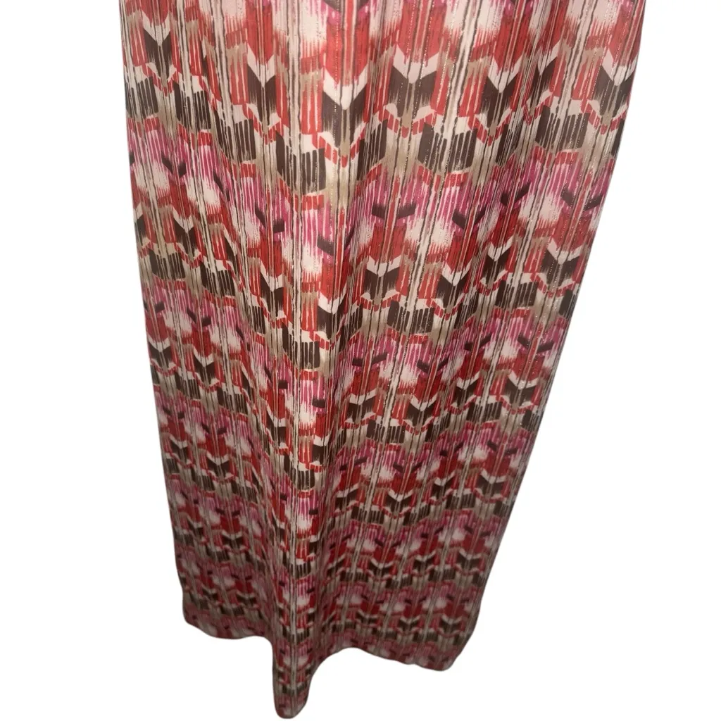 2b Bebe Y2K Shimmer Sparkle Halter Maxi Dress Mermaid Fairy Whimsical Size L Pink Size L - Image 4