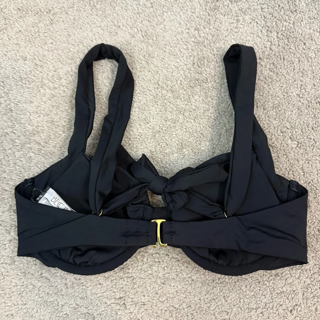 Becca Color‎ Code Multiway Strap Underwire Bikini Top Black L - Image 4